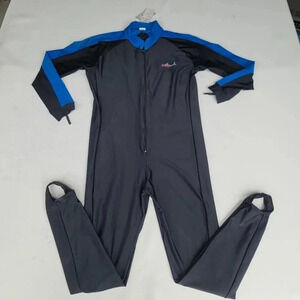 Scuba Youth Boys Sz L Black Blue Ocean Wet suit Dive Long Sleeve Full Length